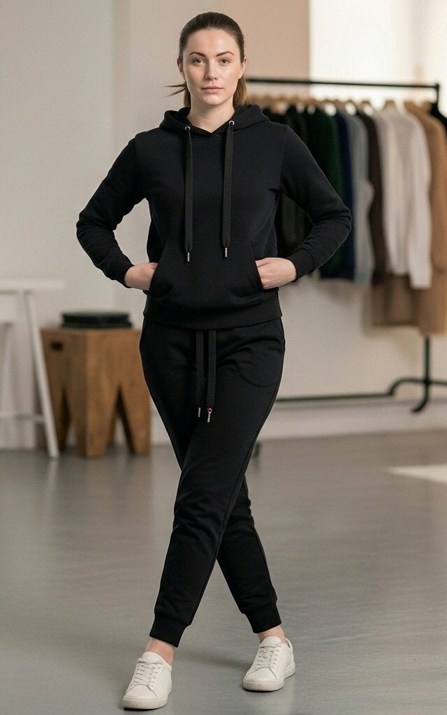Black Hoodie Tracksuit