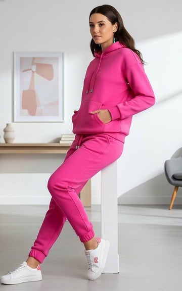 Pink Hoodie Tracksuit