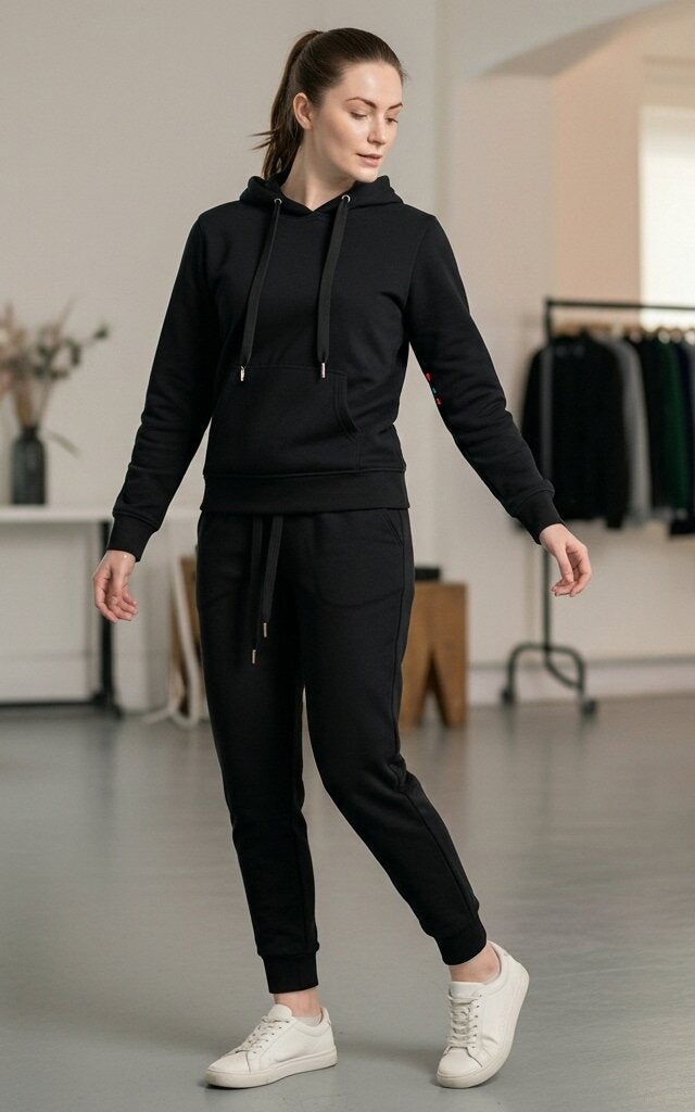 Black Hoodie Tracksuit