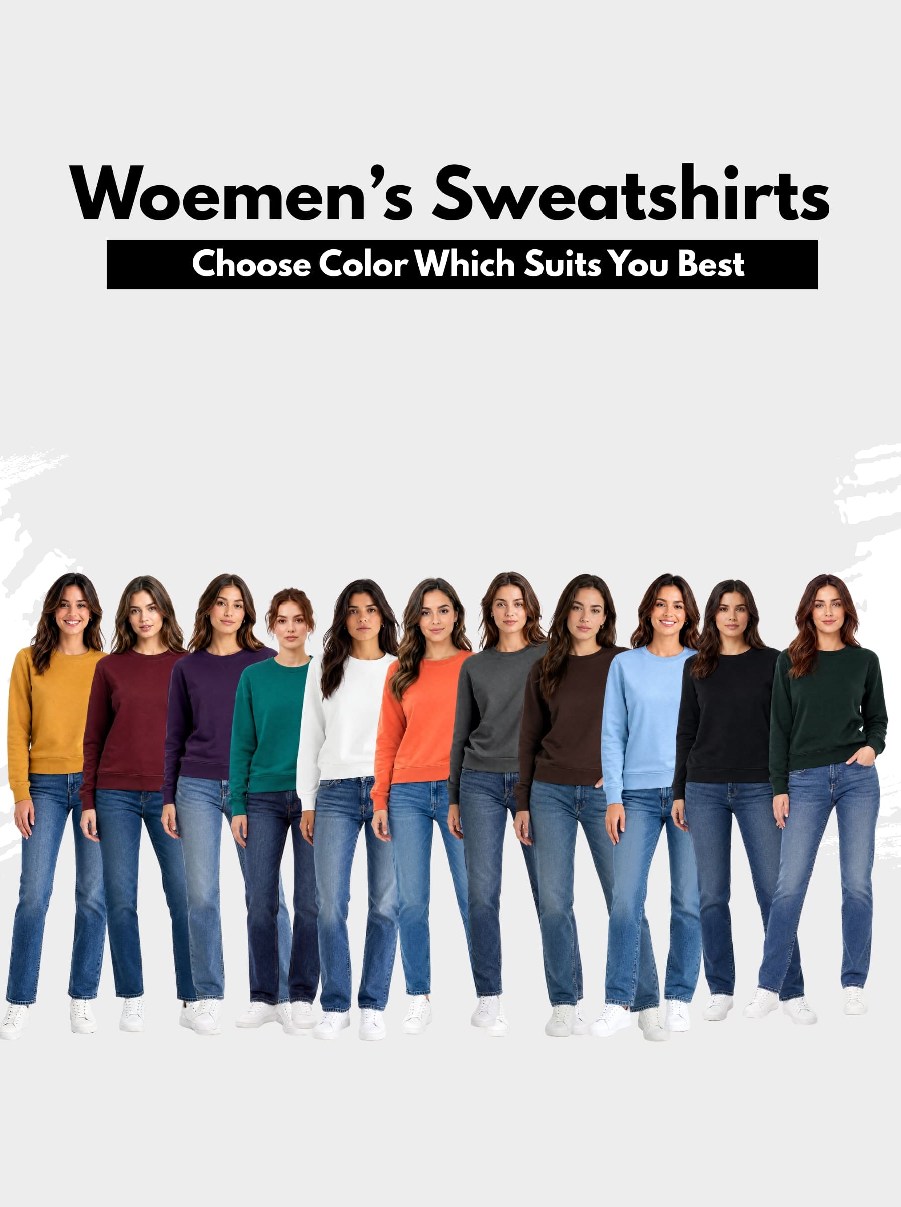 Women's Sweatshirts Pack of 3 | SKM