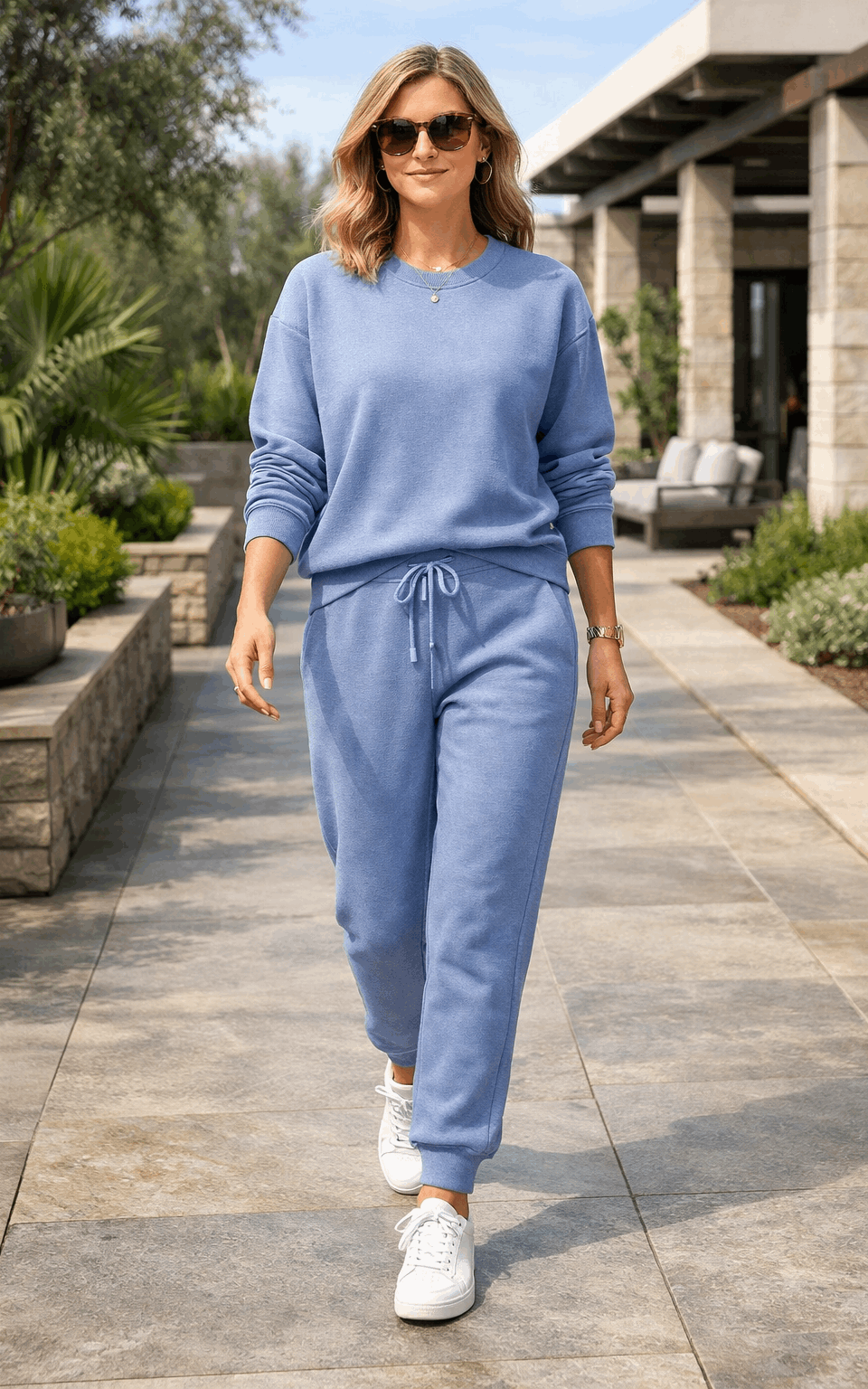 Indigo Sweatshirt Tracksuit