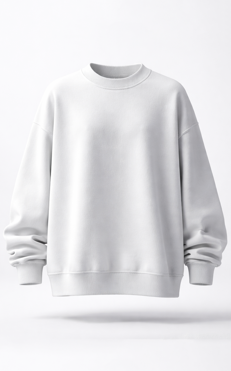 White Men's Classic Sweatshirt