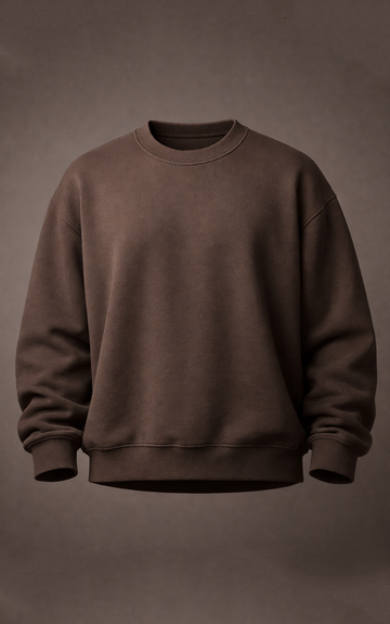 Dark Brown Men's Classic Sweatshirt
