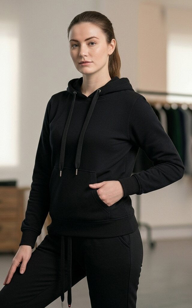 Black Hoodie Tracksuit