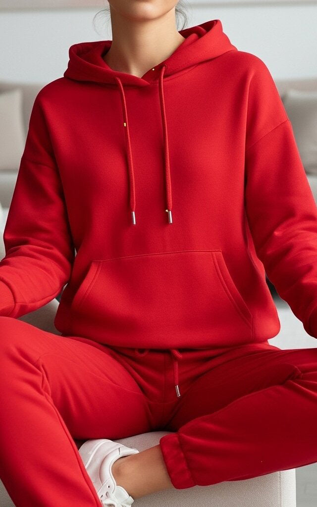Red Hoodie Tracksuit