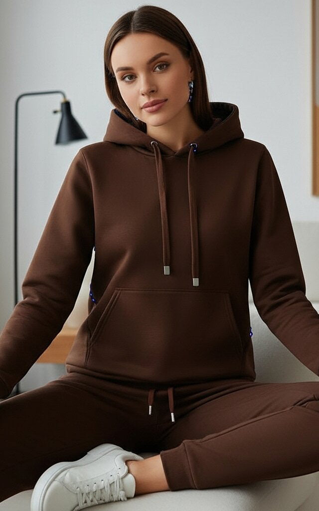 Chocolate Brown Hoodie Tracksuit