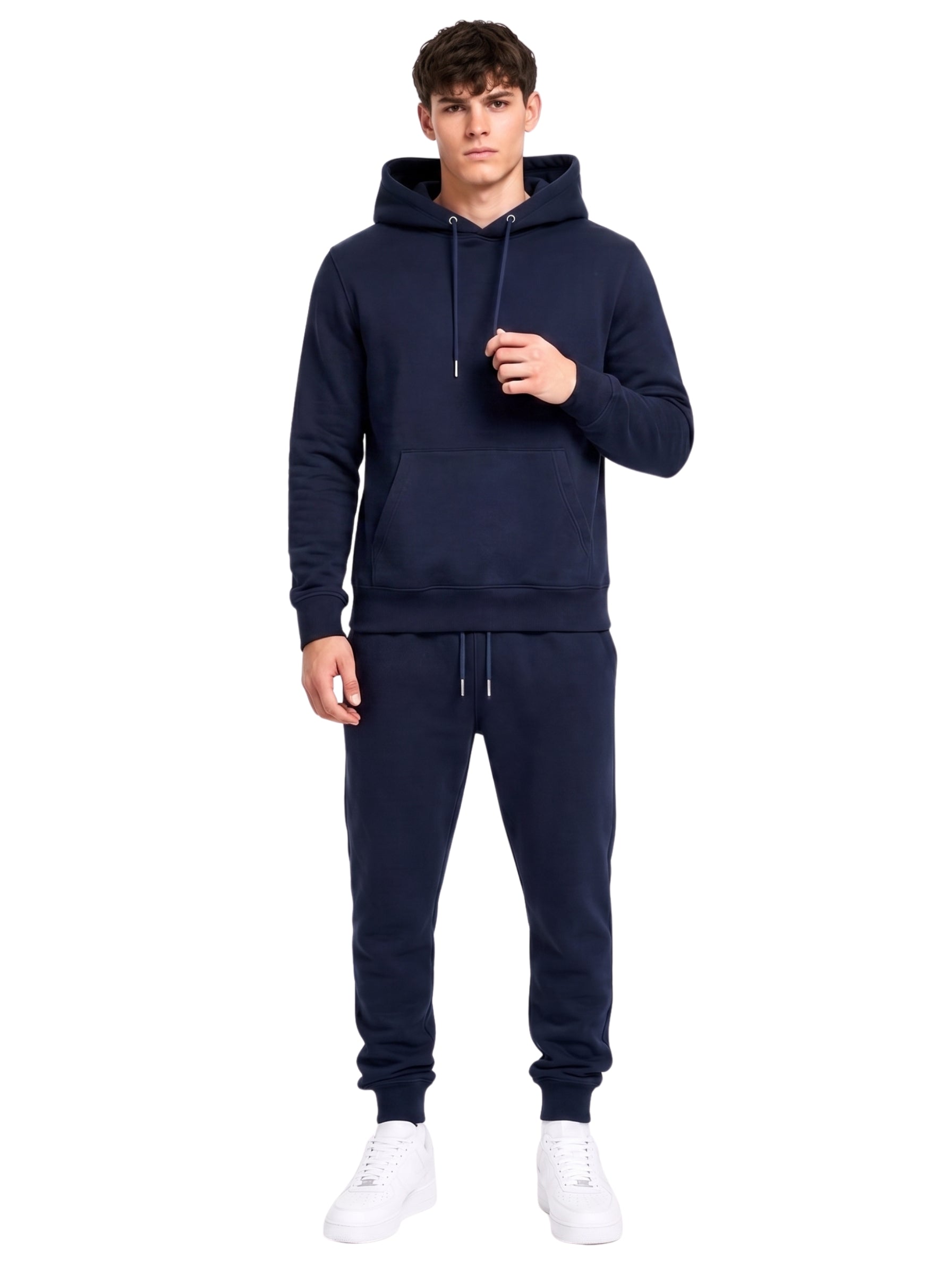 Premium Men's Hoodie Tracksuit | SKM Navy Blue