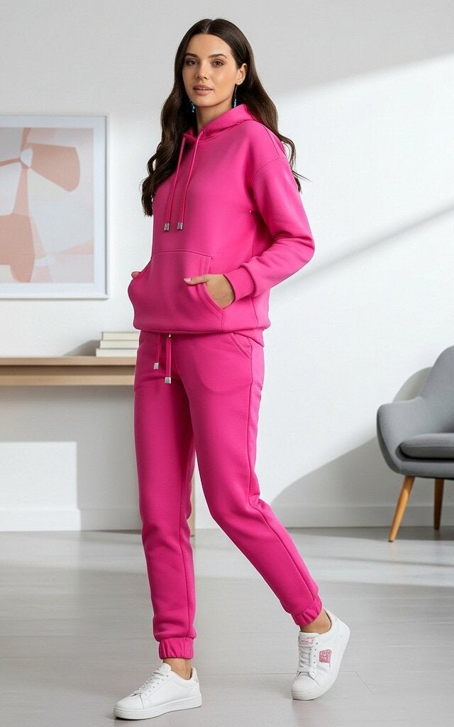 Pink Hoodie Tracksuit