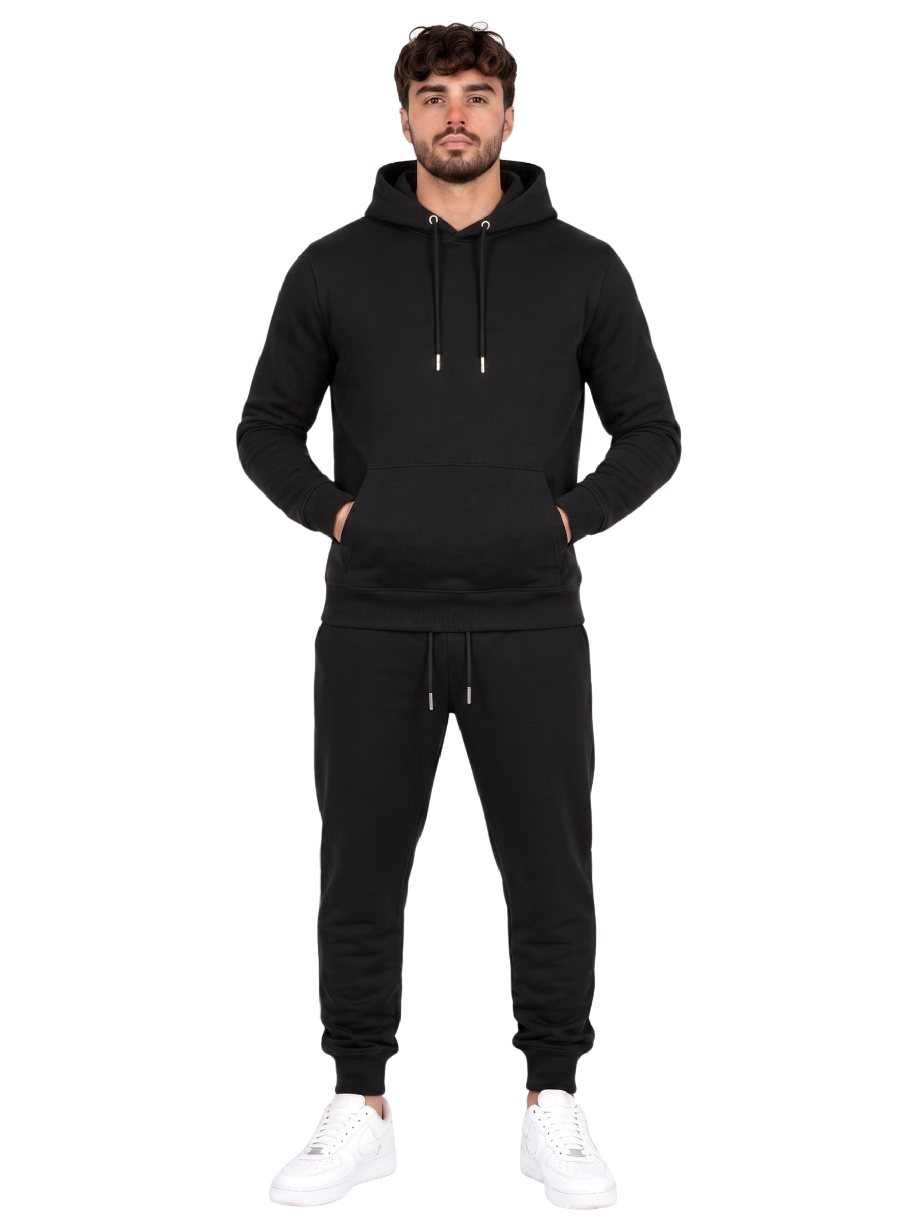 Premium Men's Hoodie Tracksuit | SKM Black