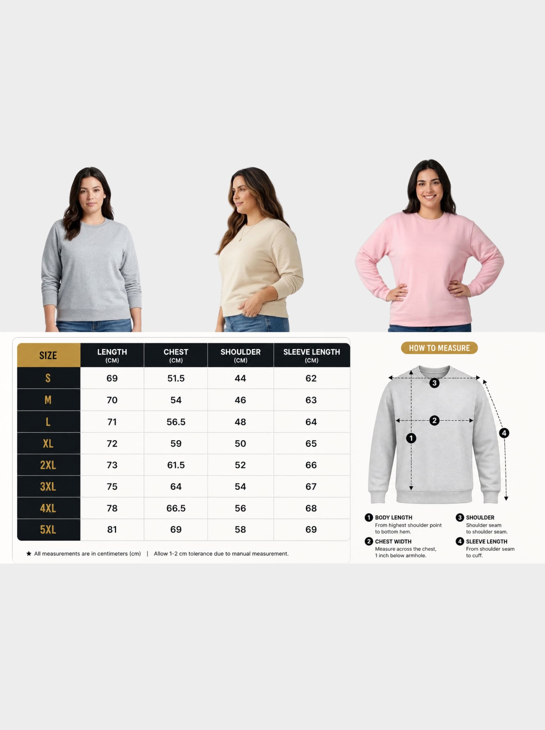 Women's Sweatshirts Pack of 3 | SKM