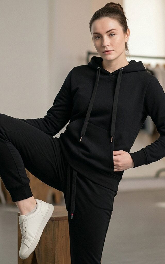 Black Hoodie Tracksuit