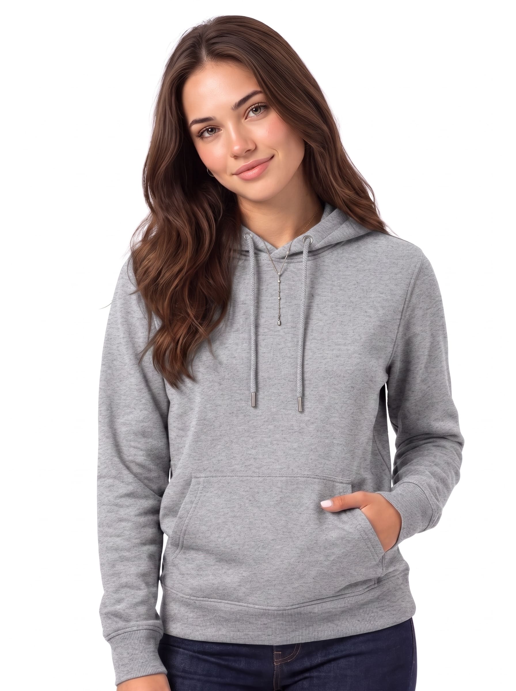 Women's Pullover Hoodies | SKM Ash Gray