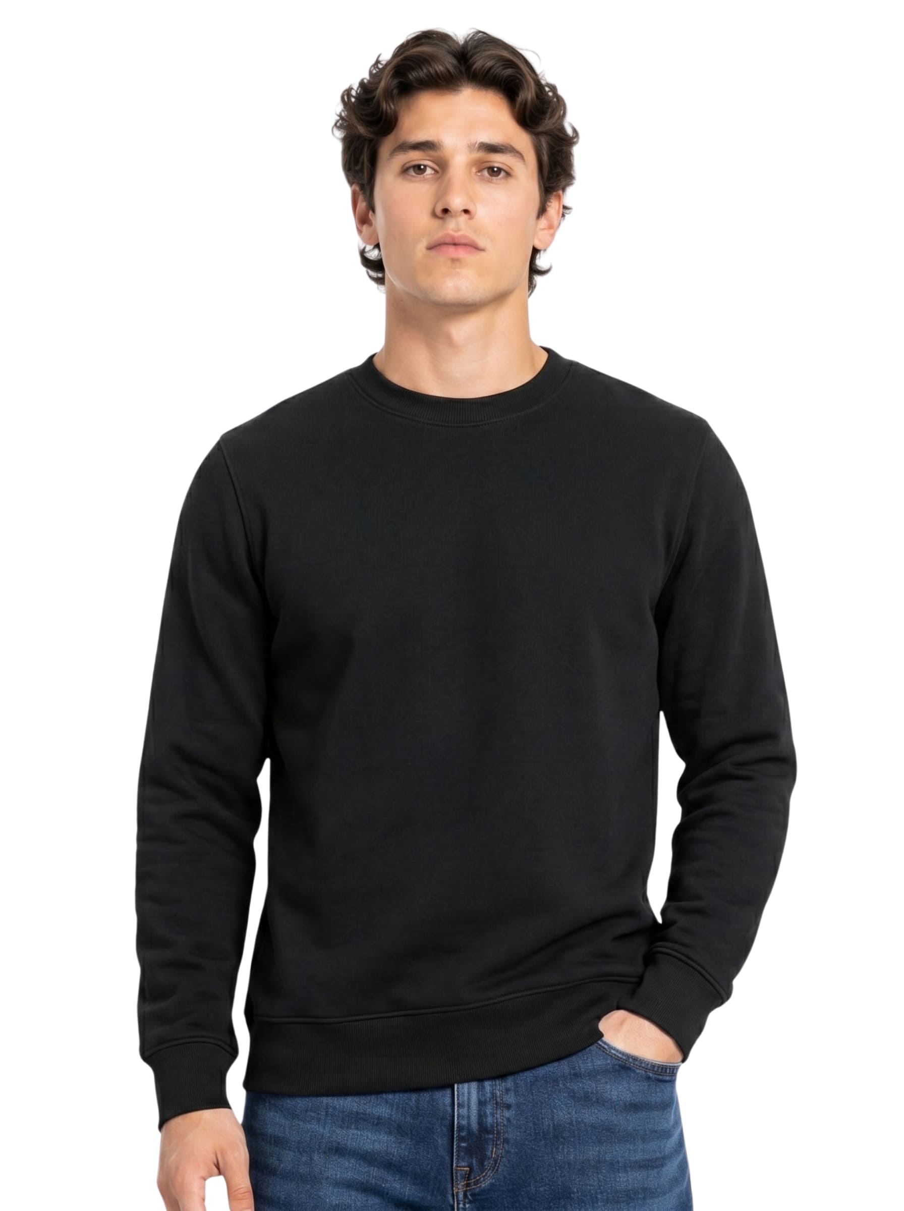 Cozy Men's Sweatshirts | SKM Black