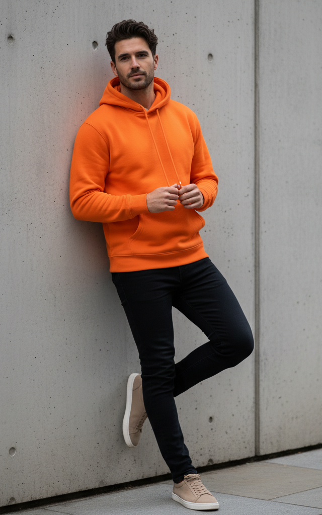 Orange Hoodie Orange