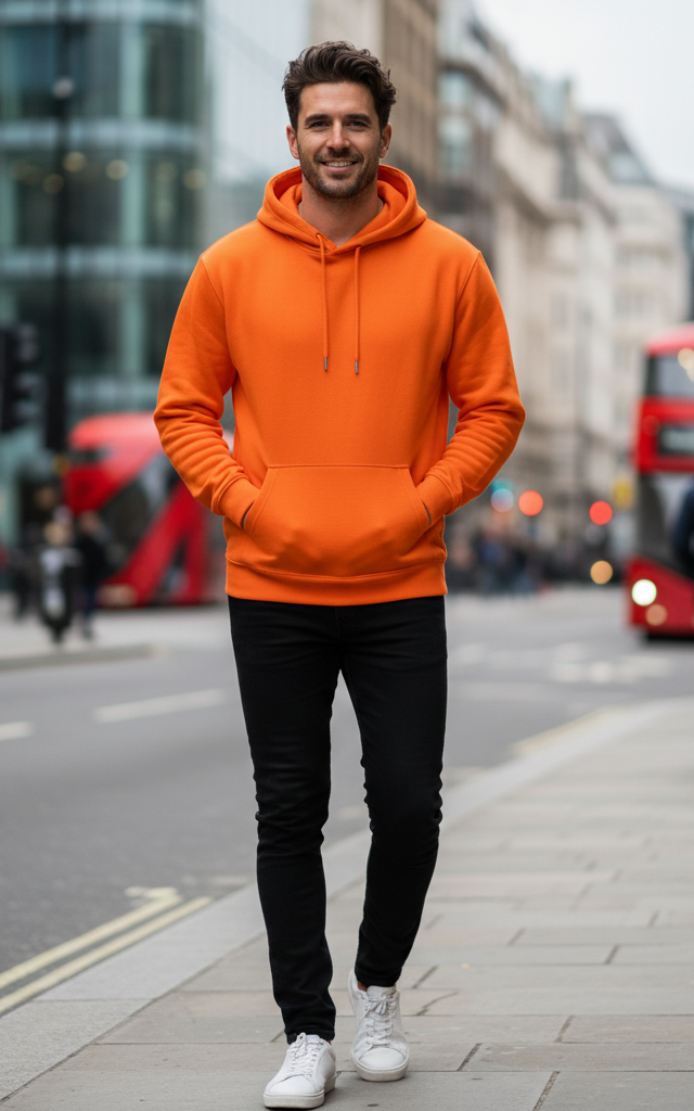 Orange Hoodie
