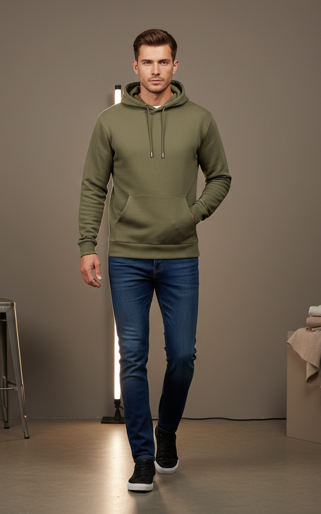 Khaki Hoodie Khaki