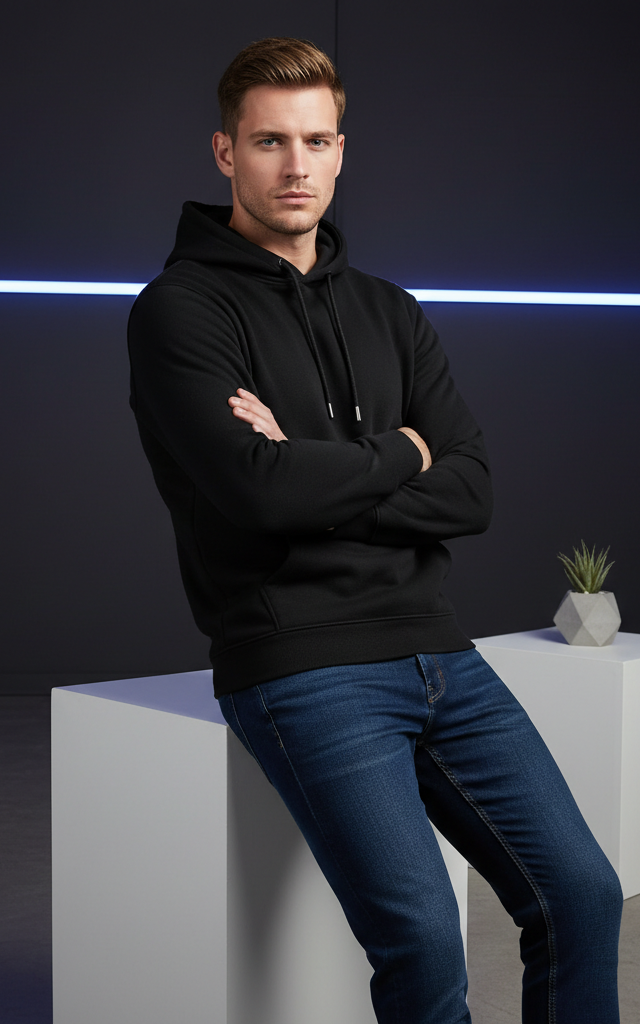 Black Hoodie Black