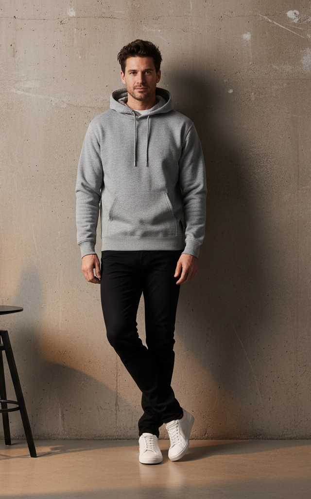 Ash Grey Hoodie Ash Gray