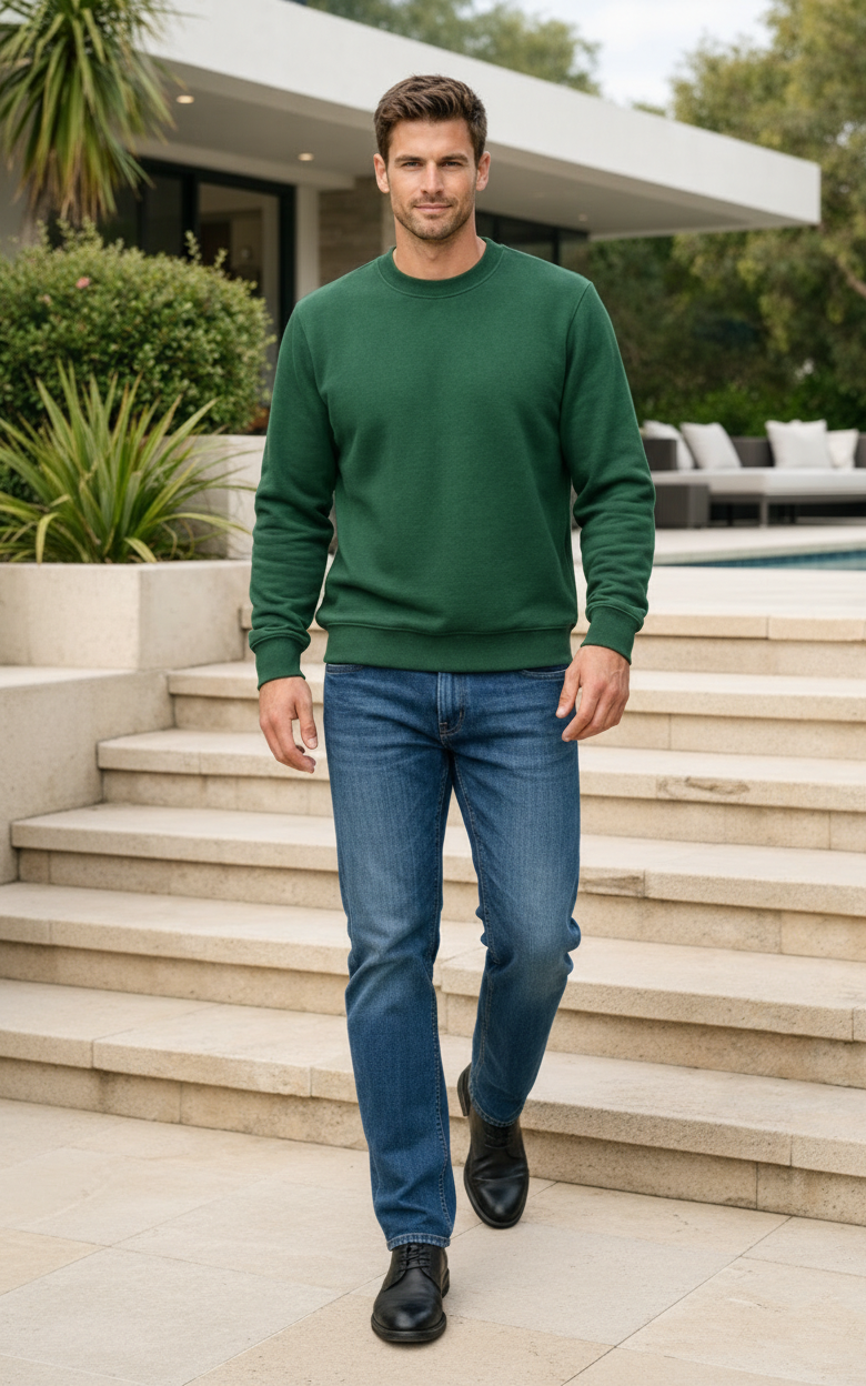 Bottle Green Men's Classic Sweatshirt Bottle Green