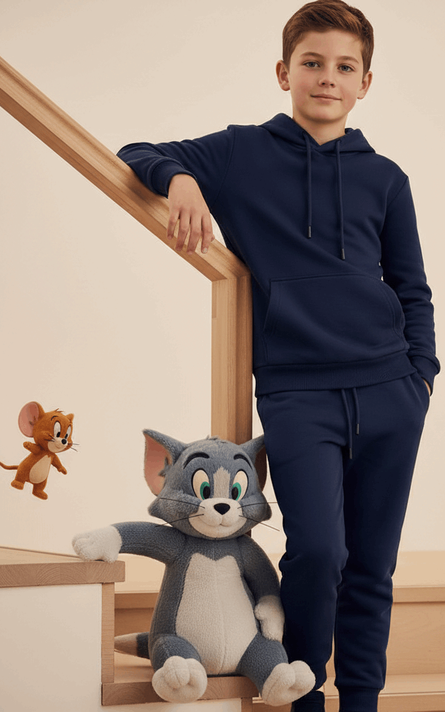 Navy Hoodie Tracksuit
