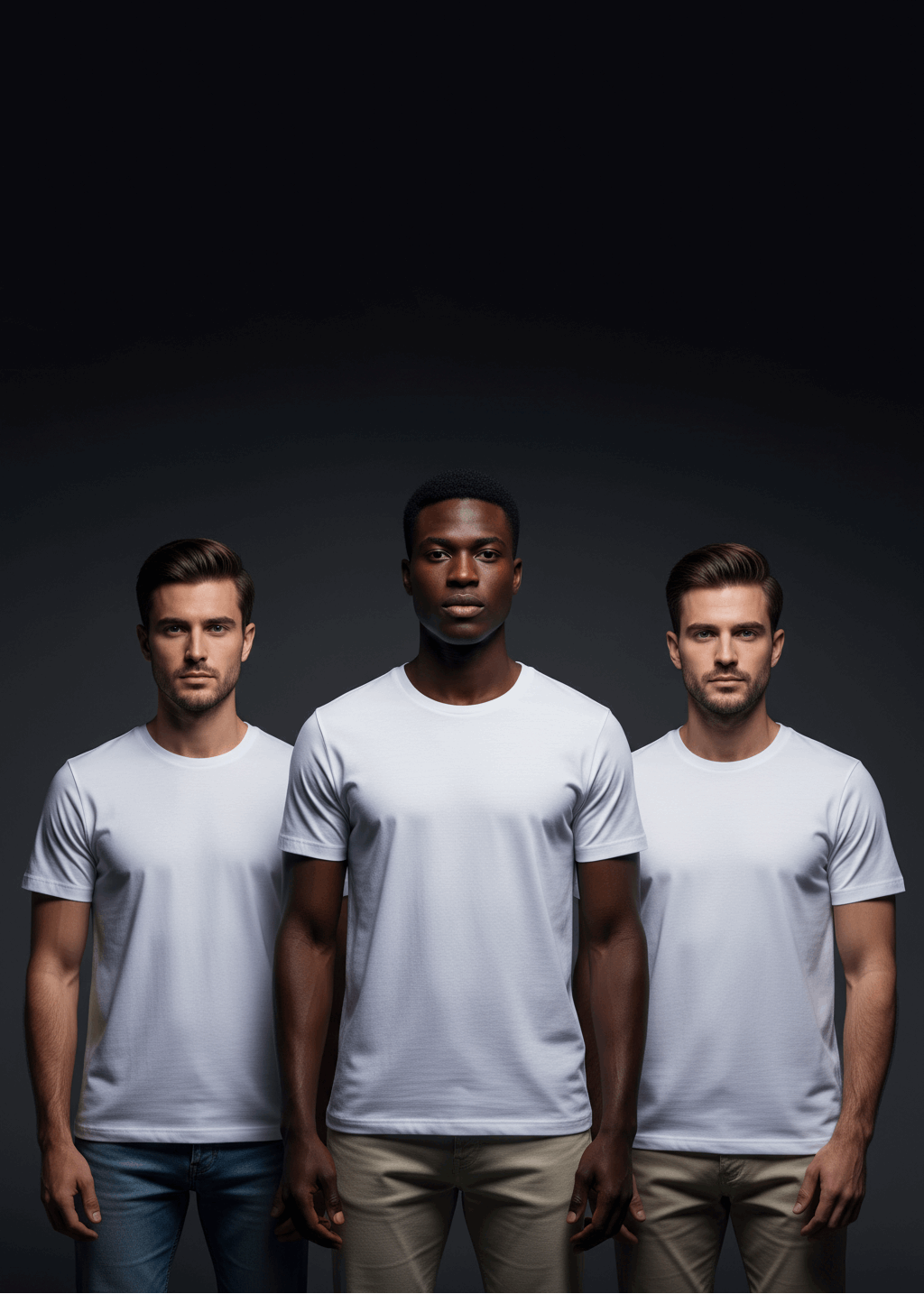 3 White Pack of 3 Men’s T-Shirts - SKM Trio Savings White All 3