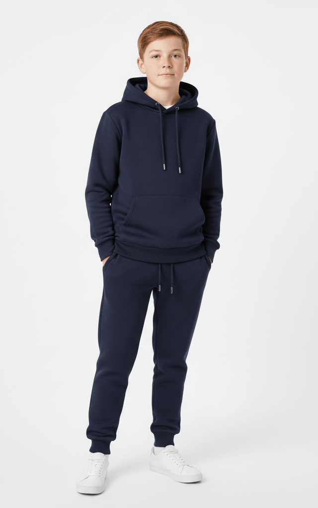 Pullover Hoodie Tracksuit for Boys – Cozy & Stylish Tracksuit Heather Grey