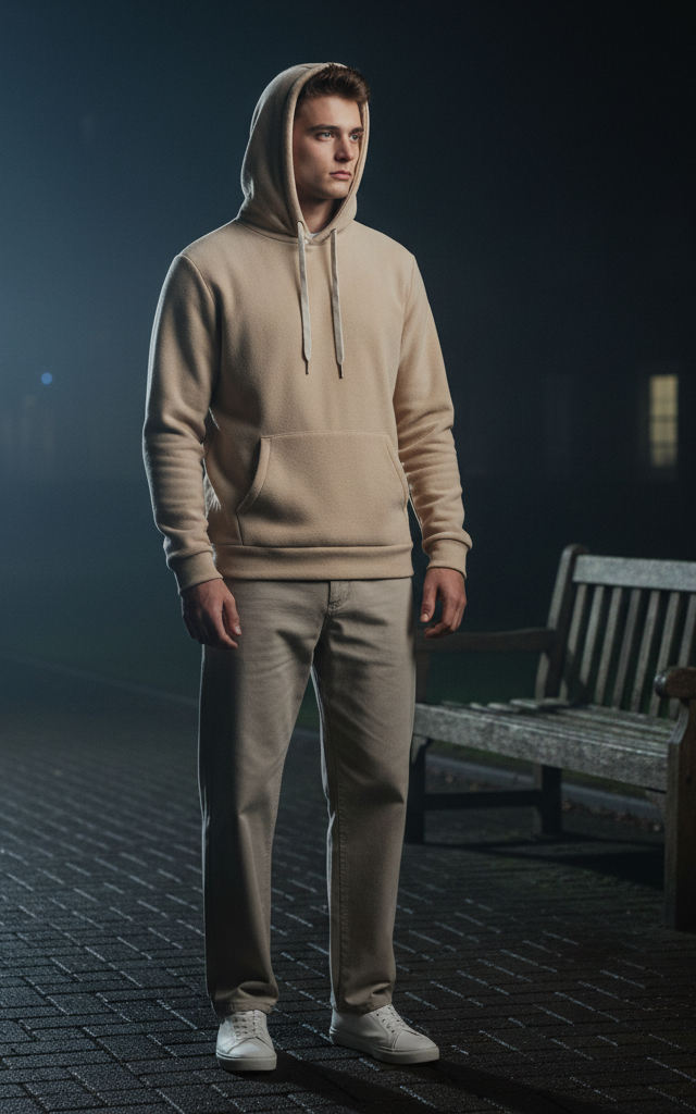 Beige Hoodie