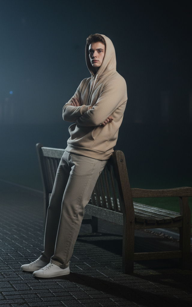 Beige Hoodie