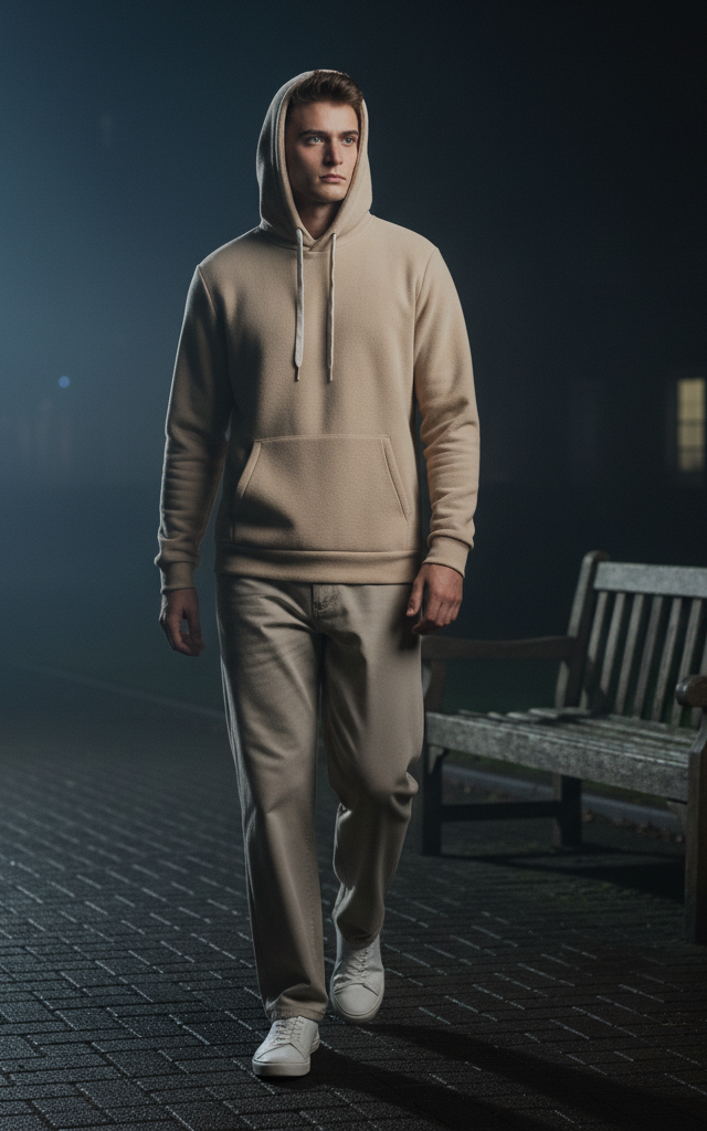 Beige Hoodie