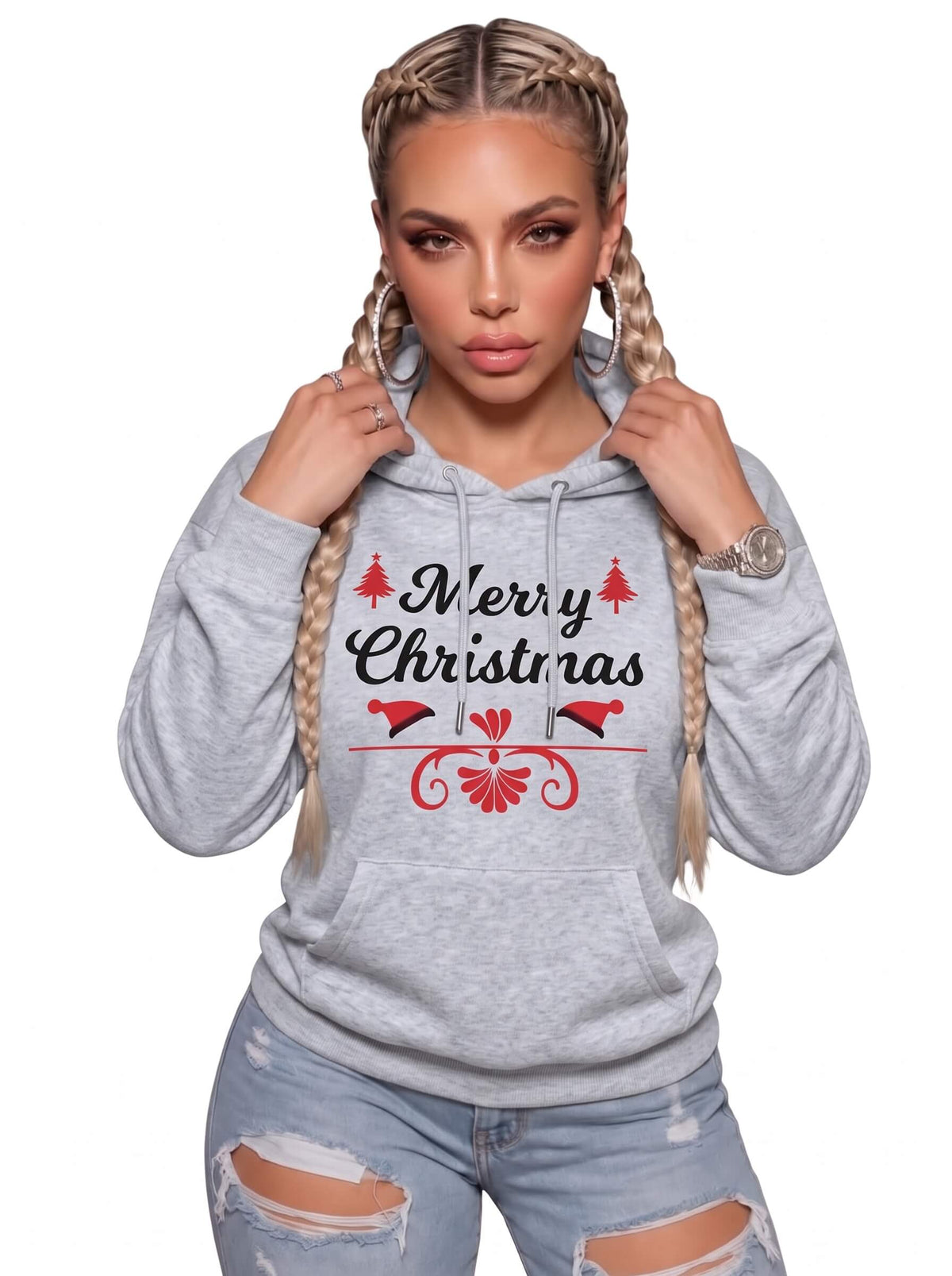 Merry Christmas Hoodie Women | SKM