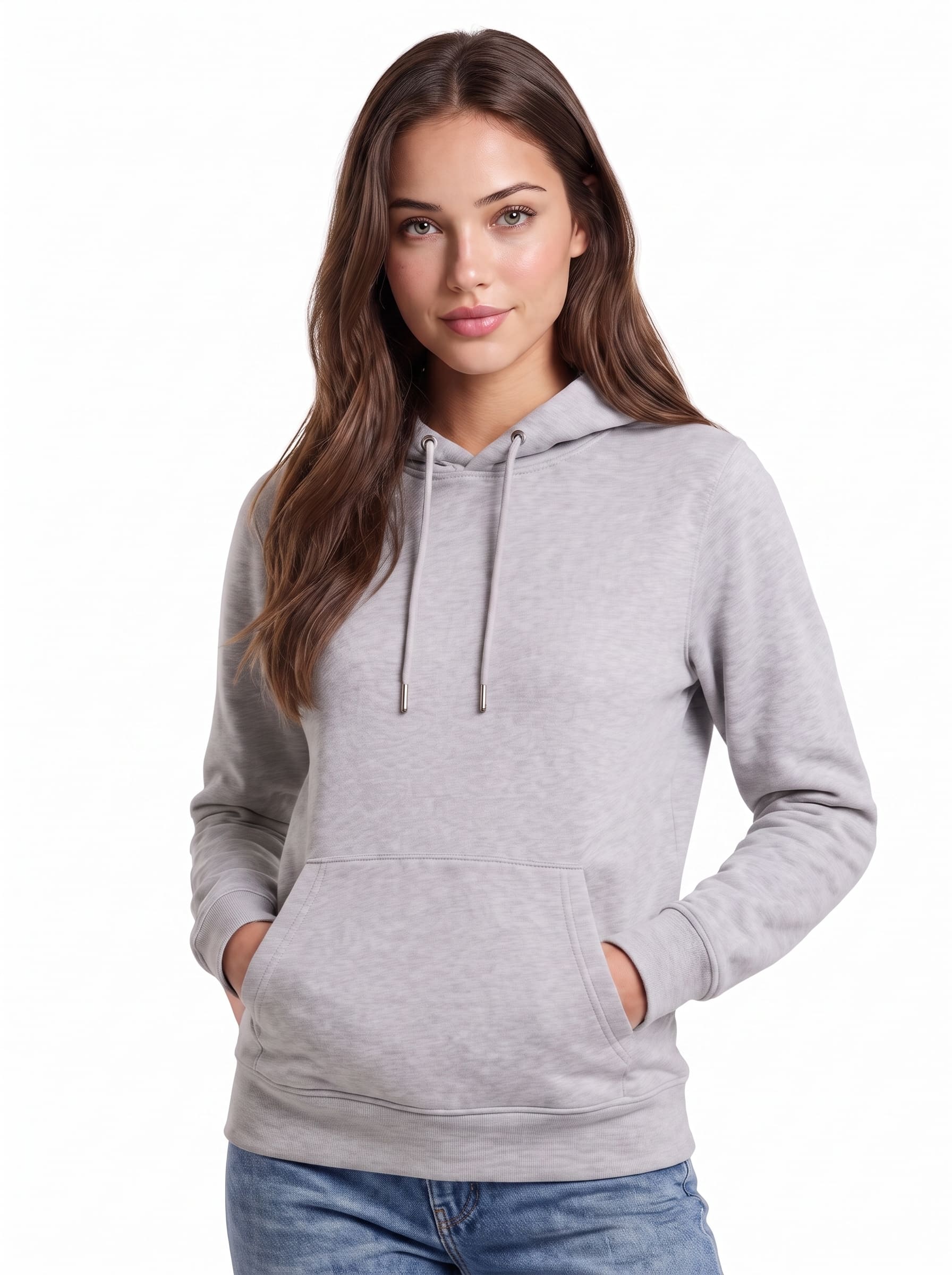 Women's Pullover Hoodies | SKM Heather Grey