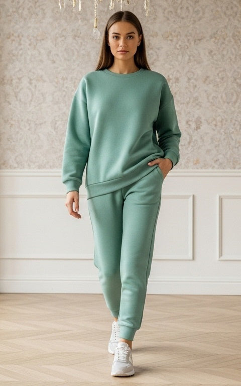 See Green Sweatshirt Tracksuit