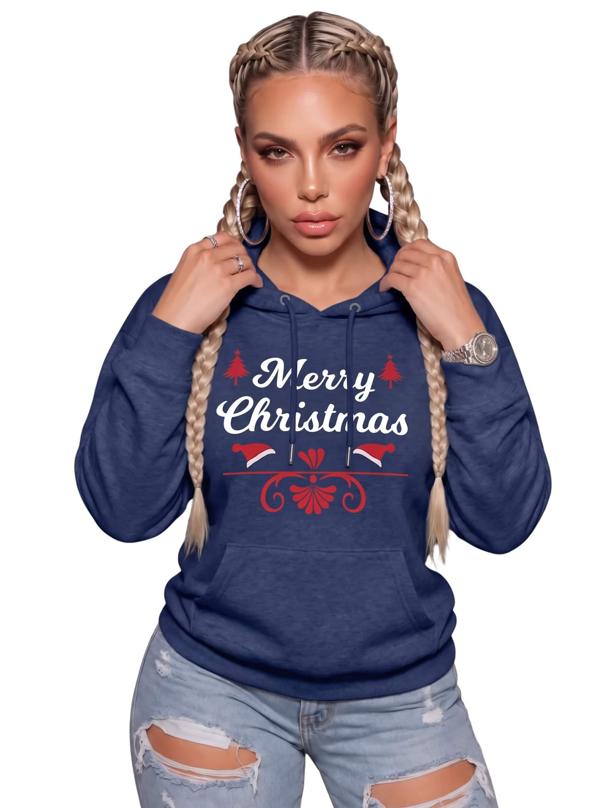 Merry Christmas Hoodie Women | SKM