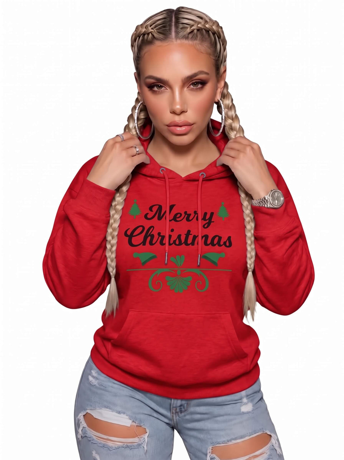 Merry Christmas Hoodie Women | SKM