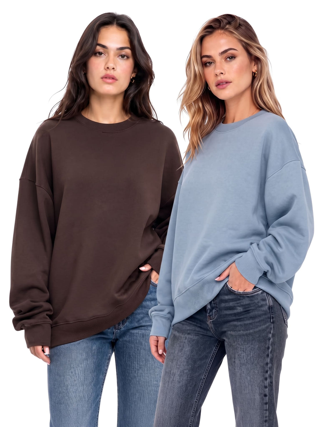 Oversized Women's Sweatshirts Pack of 2 | SKM