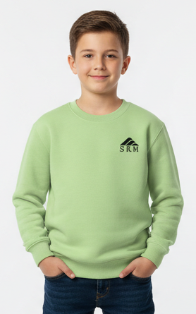 Classic Sweatshirt for Boys – Comfortable Everyday Wear Light Green