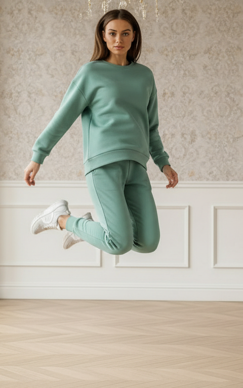 See Green Sweatshirt Tracksuit