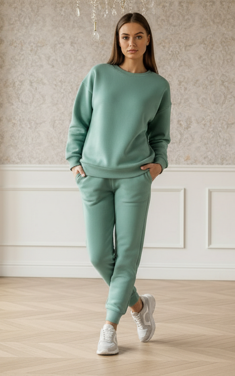 See Green Sweatshirt Tracksuit