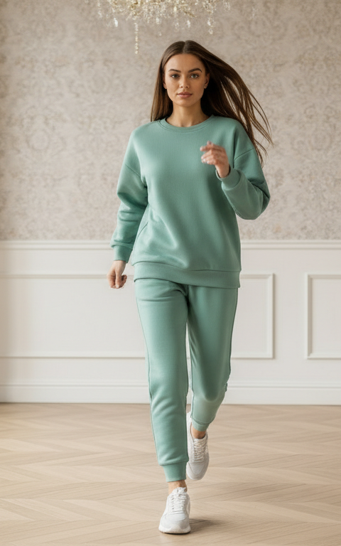 See Green Sweatshirt Tracksuit