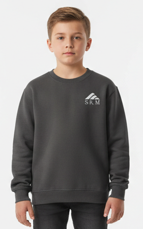 Classic Sweatshirt for Boys – Comfortable Everyday Wear Charcoal