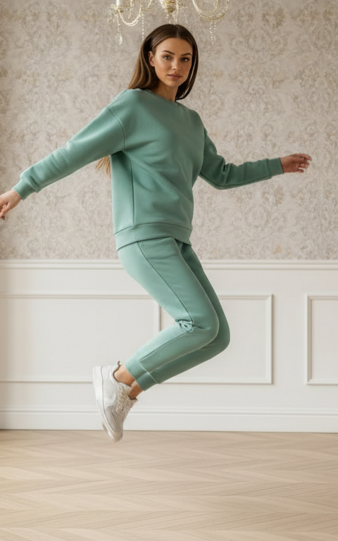 See Green Sweatshirt Tracksuit