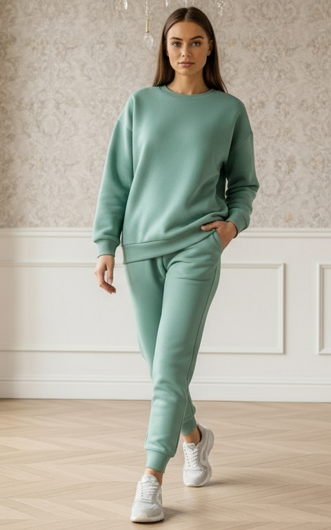 See Green Sweatshirt Tracksuit