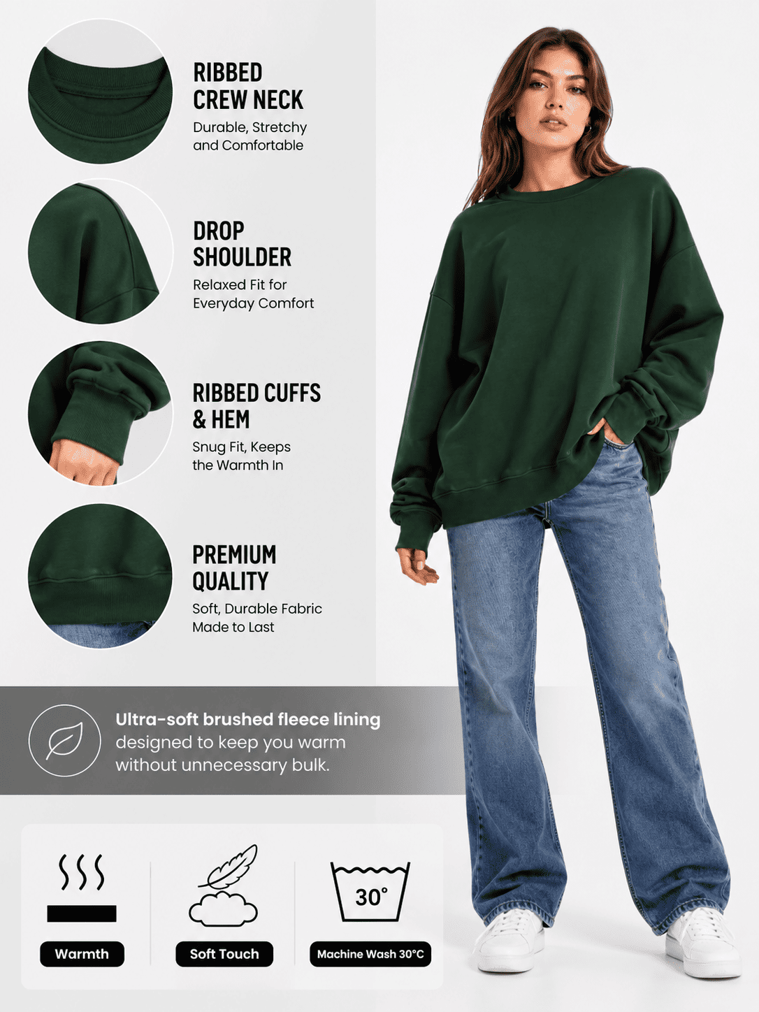 Oversized Women's Sweatshirts | SKM