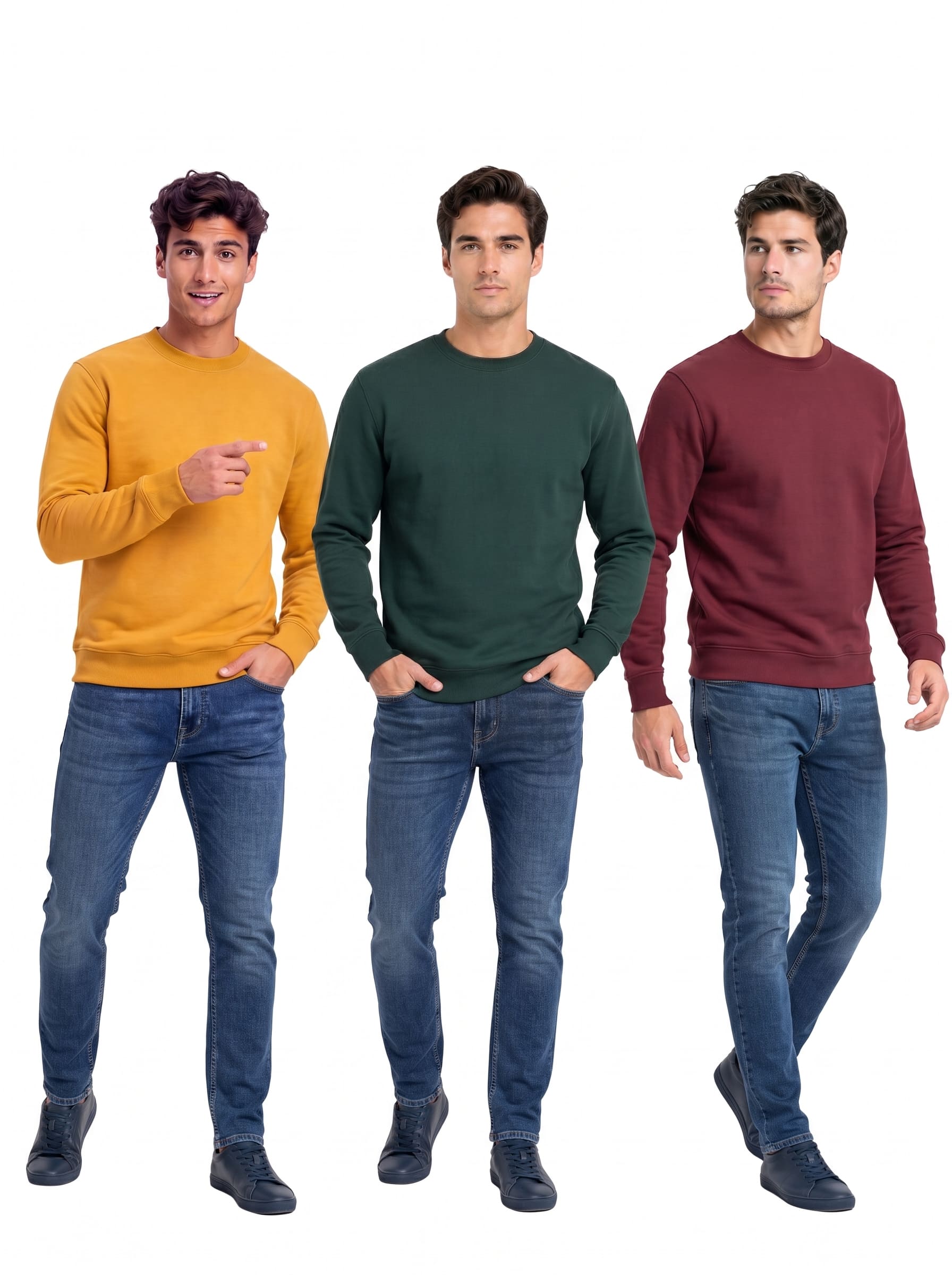 Men's Sweatshirts Pack of 3 | SKM
