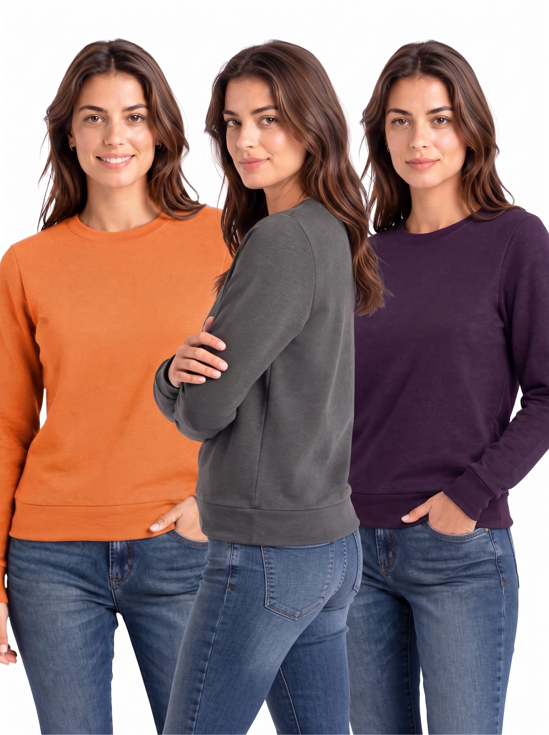 Women's Sweatshirts Pack of 3 | SKM