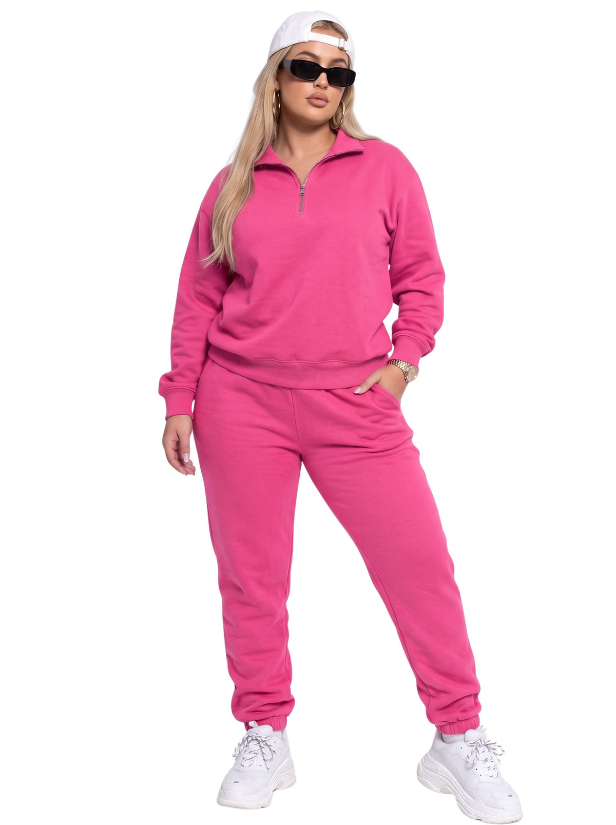 Women Quarter Zip Tracksuit | SKM