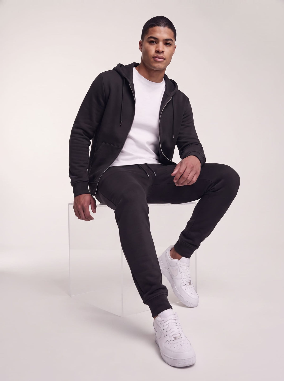 Men Zip Up Hoodie Tracksuit | SKM