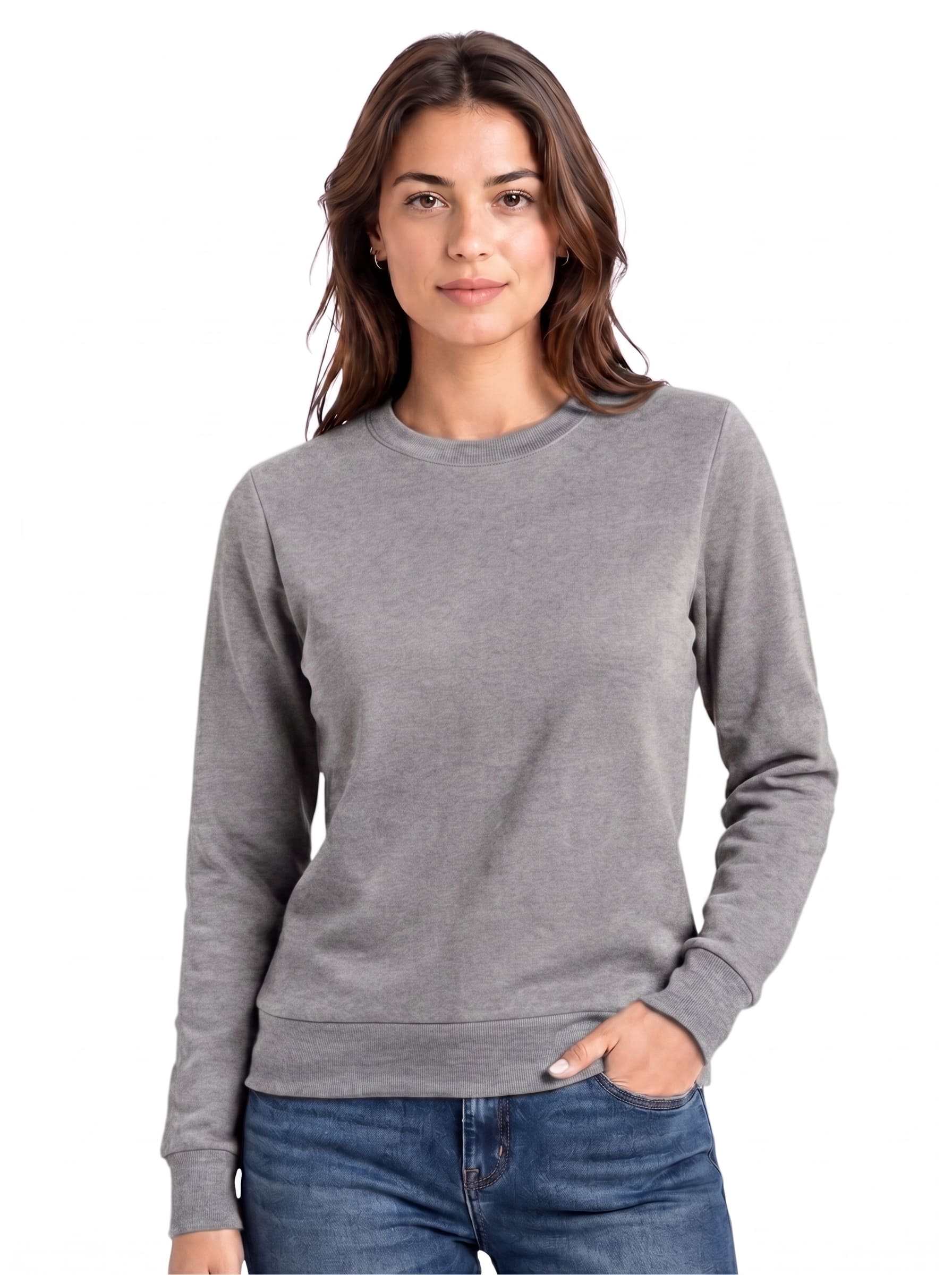 Women's Sweatshirts Pack of 3 | SKM Ash Gray