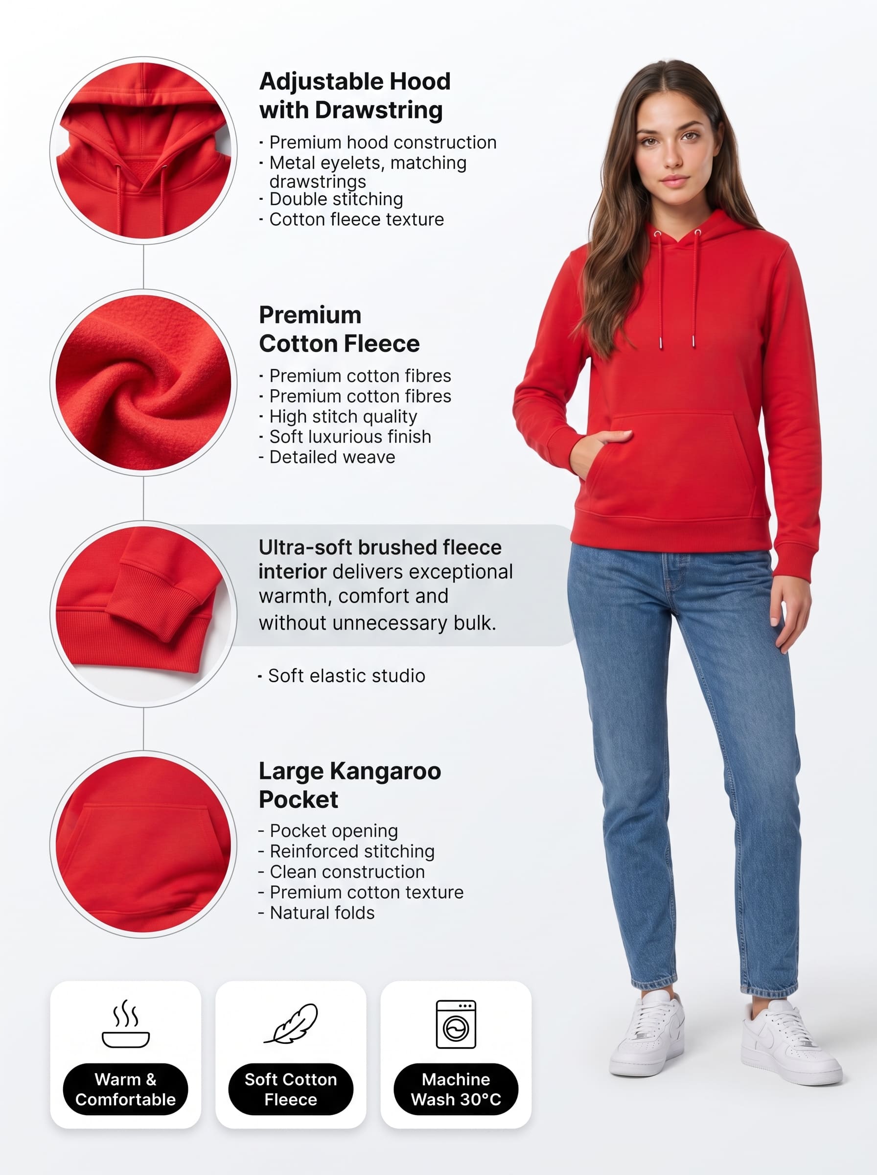 Women's Pullover Hoodies | SKM