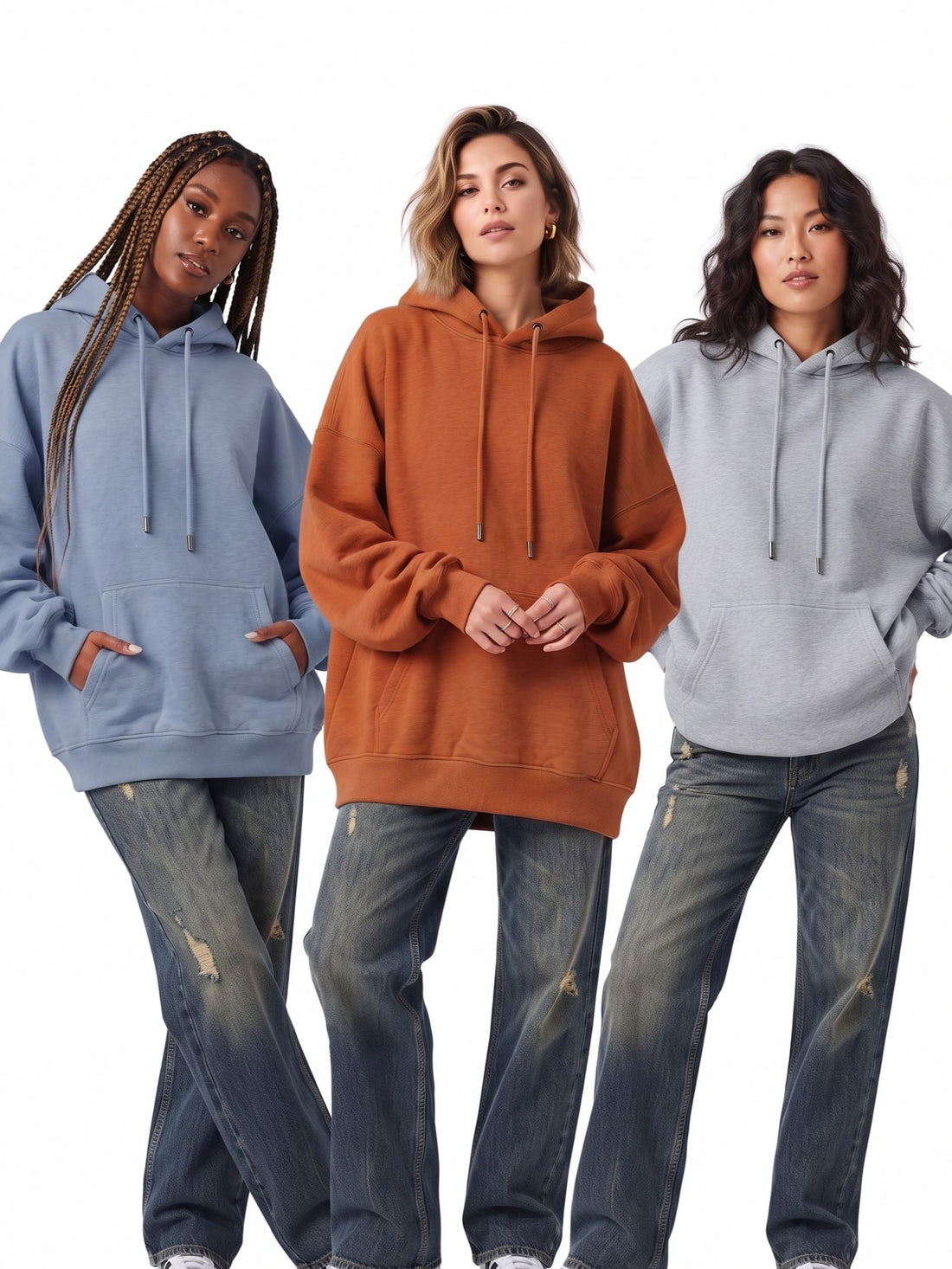 Oversized Women's Hoodie Pack of 3 | SKM